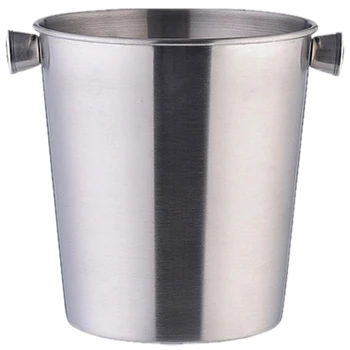 

Stainless Steel Bar Ice Bucket Portable Stainless Steel Bar Beer Ice Bucket Cooler Barrel Container Ktv Club Bar Supplies