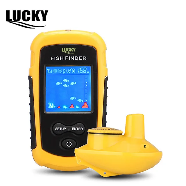 

Lucky Fish finder wireless Depth sounder fishfinder portable sonar Ice fishing Fish finders for fishing russian language Sonar