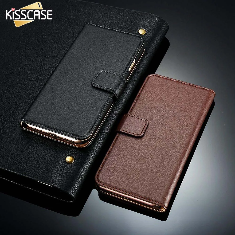

KISSCASE Flip Leather Phone Case For iPhone X 7 8 6 6S Plus Magnetic Card Slot Wallet Case For iPhone 5 S SE 7 8 Plus Cover Capa