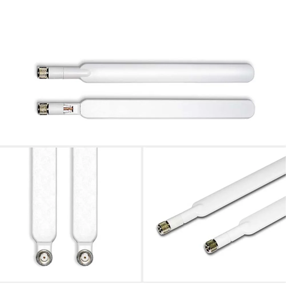 2PCS WIFI Connector White Signal Booster 5dBi High Durable SMA-Male Antenna 4G LTE External Router For Huawei B315 B310