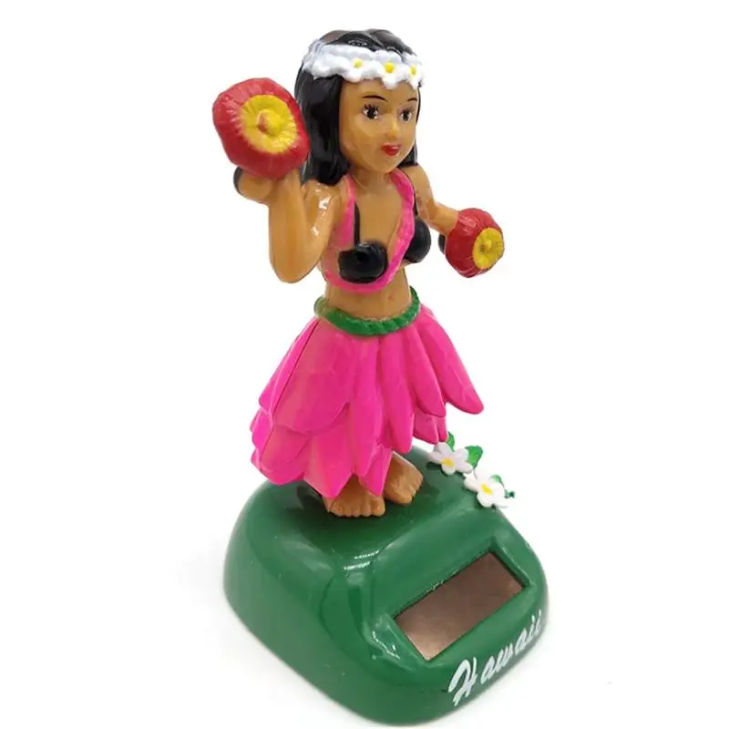 Танцующая девочка Hula на солнечной батарее качающаяся поплавок игрушка подарок