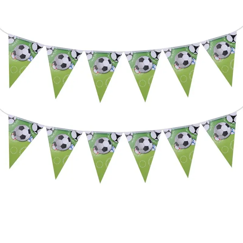 Soccer Birthday Decorations Party Supplies Sporty Theme Bunting Banners Garland Set futbol