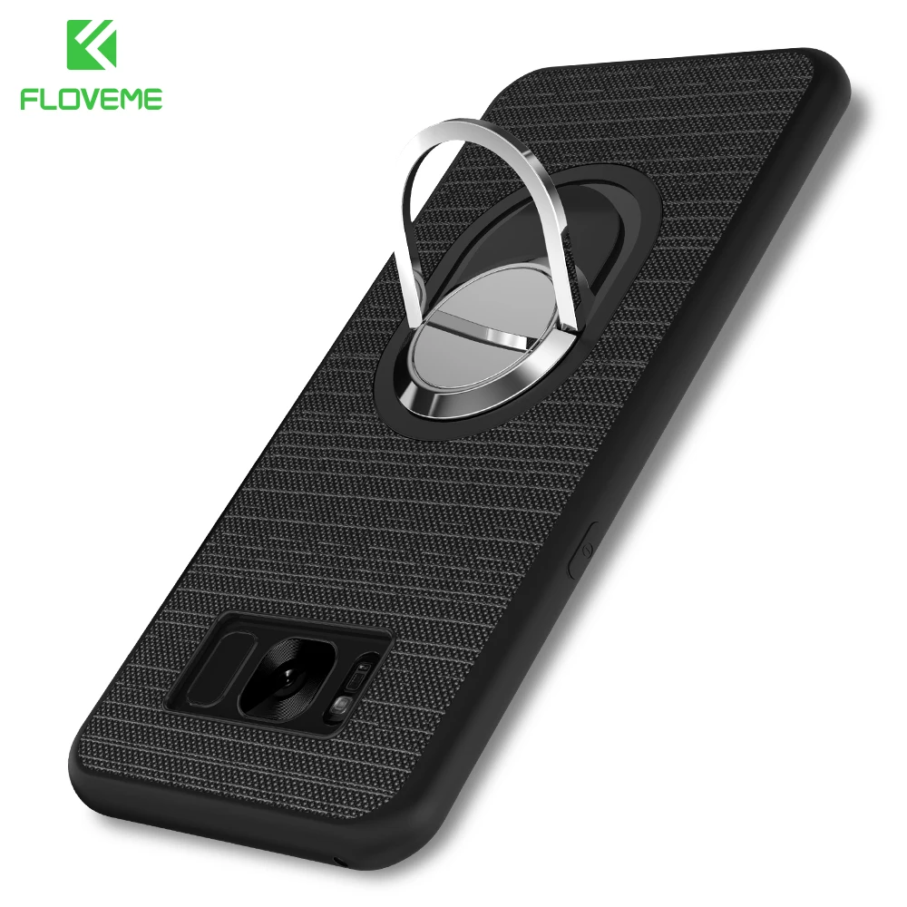 FLOVEME магнитный автомобильный чехол для телефона samsung Galaxy S8 плюс S7 Edge Мода ткань
