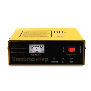 

AC110-250V To DC 6/12V 80AH 140W Automatic Intelligent Car Battery Charger Full Automatic-protect Quick Charger EU US Plug