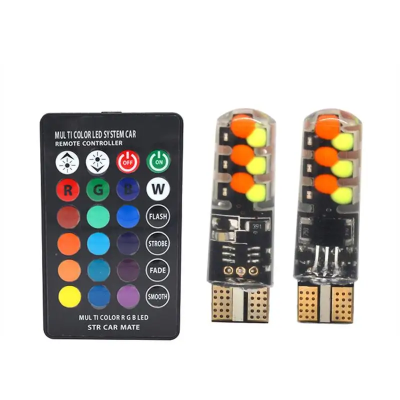 

1 Pcs T10 Colorful Daytime Running Lights Source Backup Reversing Parking Signal Lamp Waterproof Car Styling Led Lamp Dropship