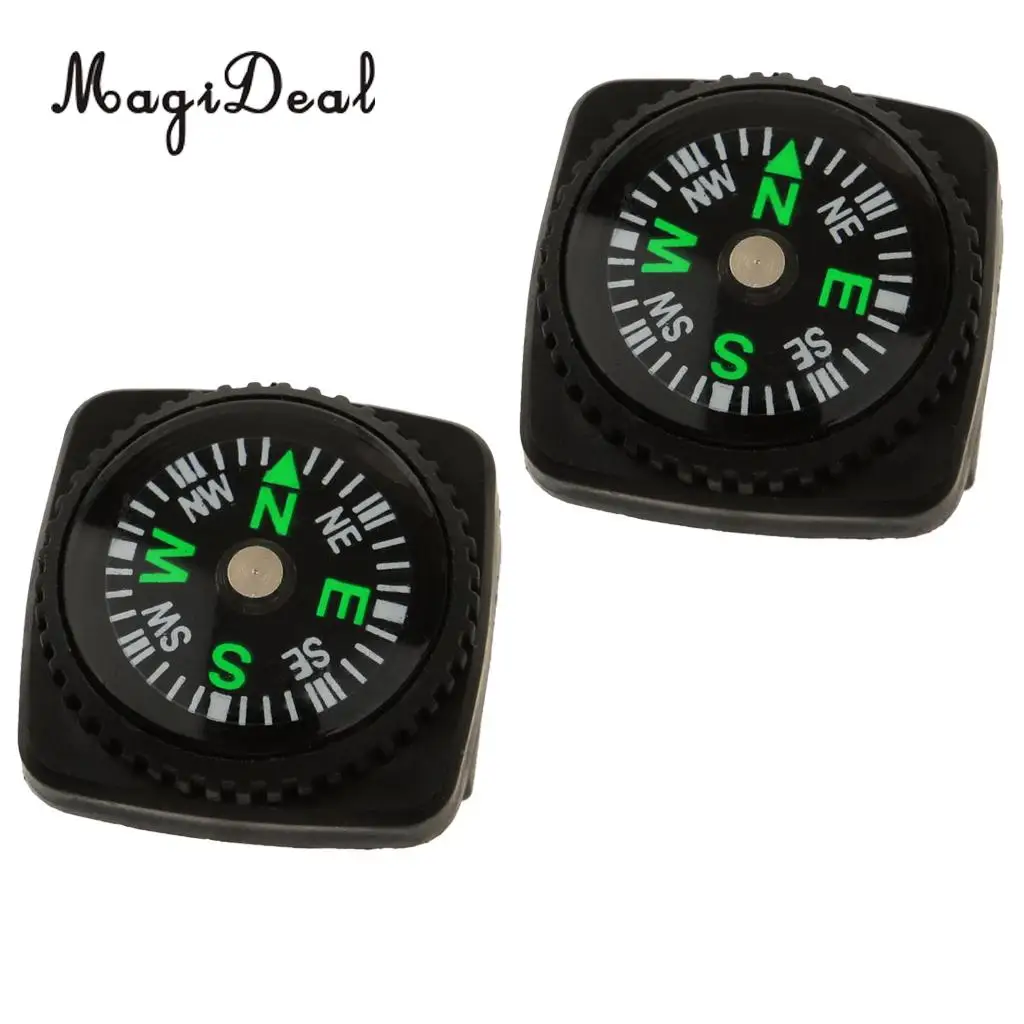 2Pcs Outdoor Waterproof Portable Holster Watch Band Compass for Hiking Camping | Спорт и развлечения