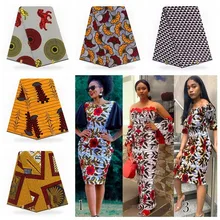 Анкара Африканский воск печати настоящая Ткань Голландский Воск 6 ярдов настоящий горячий воск настоящий хлопок африканская Анкара ткань