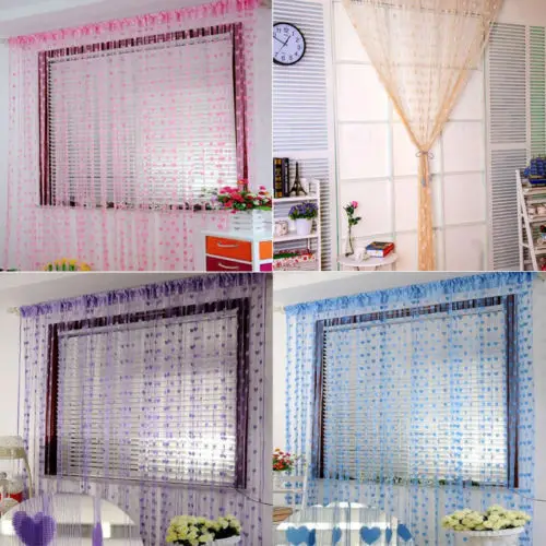 

Heart-Shaped Window Screening Curtains Curtain Window Curtain For Home Living Room Decor