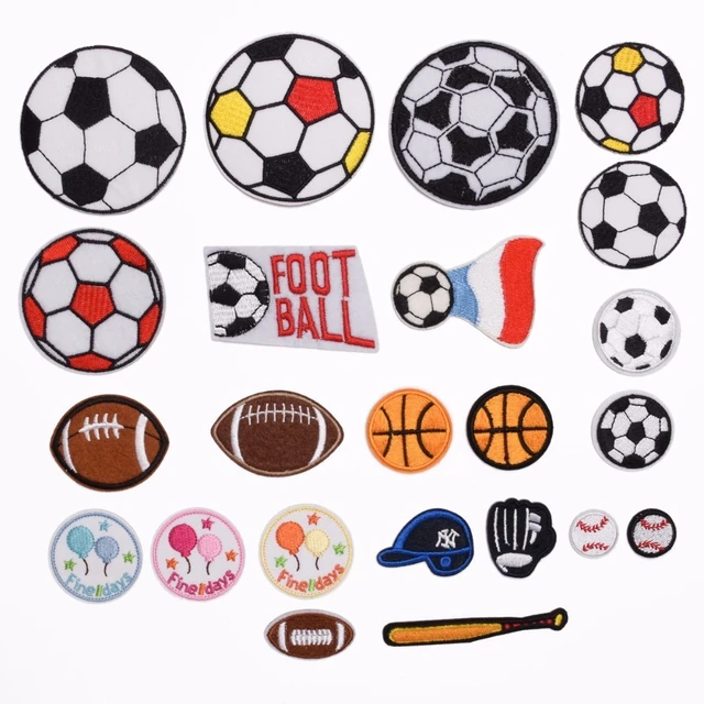 10Pcs/lot Embrioidered Football Patches For Boy Bags Clothes Jeans Iron On  Cartoon Stickers Handmade Garment Appliqued Supplier - AliExpress