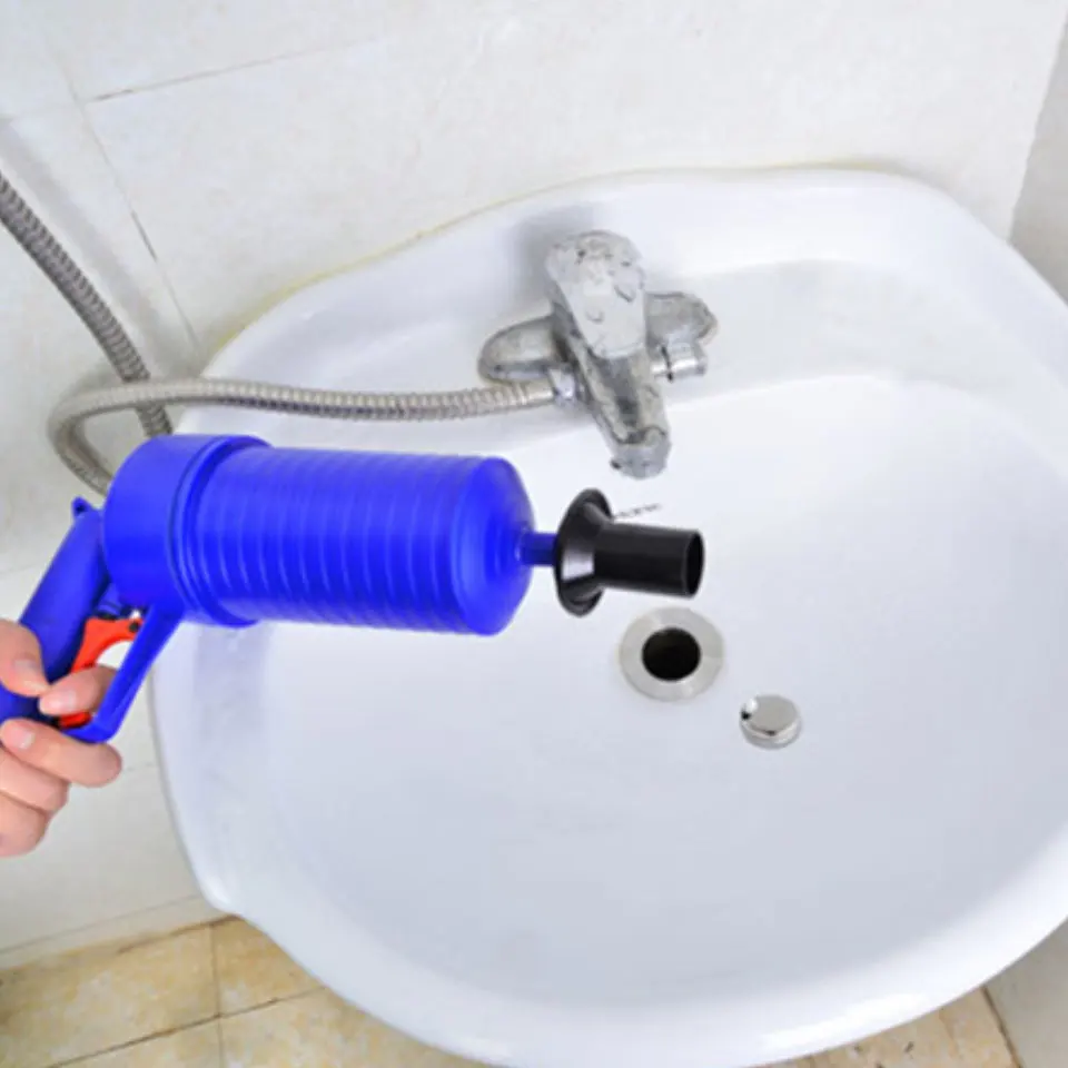 Najtaniej Nowy wysokociśnieniowy potężny ręczny zlew tłok Home Air blaster do odpływu pompy pistolet Cleaner Opener Plastic Unclog przepychacz do toalet