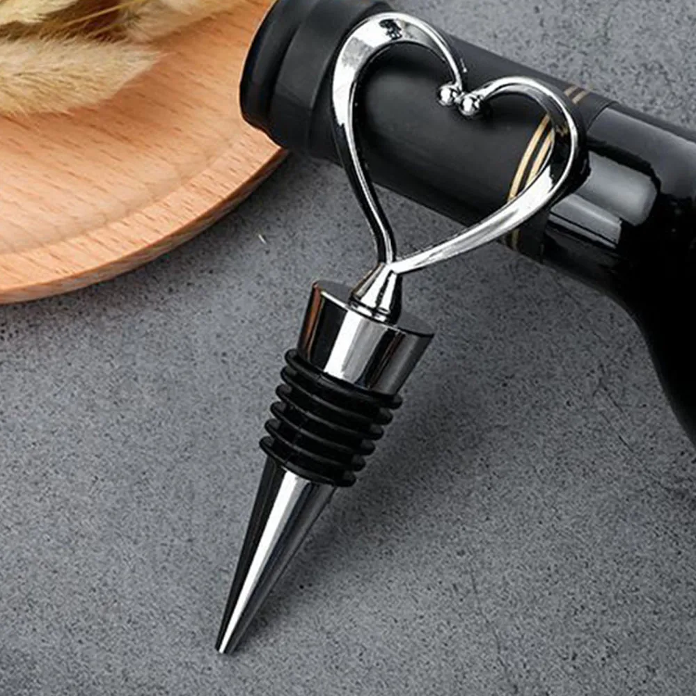 

Wine bottle stopper For wine Bottle Stopper Heart Shape Storage Twist Cap Plug Wedding Supplies Reusable Vacuum Sealed Corks