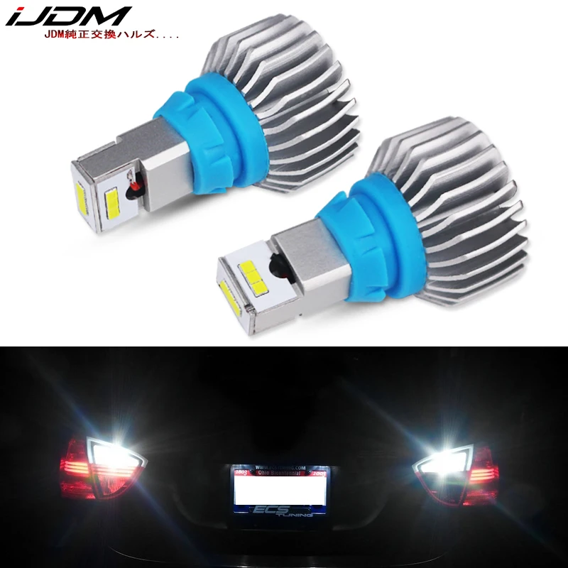 

iJDM 6000K White Powered By Luxen LED W16W LED CANBUS Error Free 912 921 T15 LED Bulbs For Euro Car Back up Reverse Lights,12V