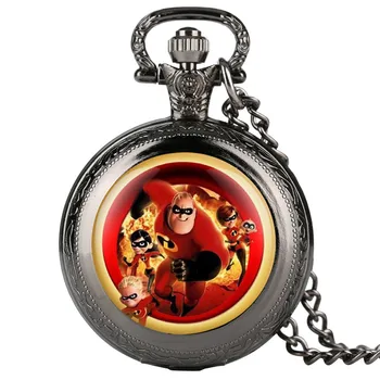 

Alice in Wonderland Creative Pocket Watch for Man Sports Member Pattern Quartz Pocket Watches Retro Gift for Pocket Watch