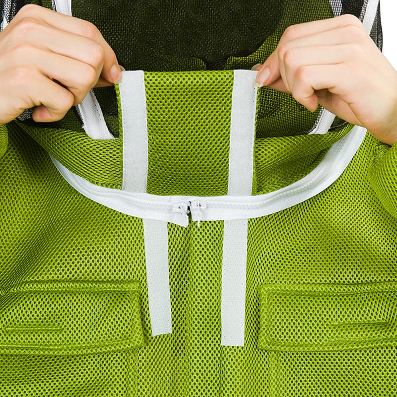 Buy 1 set beekeeping suit for bee keeper professional equipment air conditioning clothing protective beehive breathable Anti bee