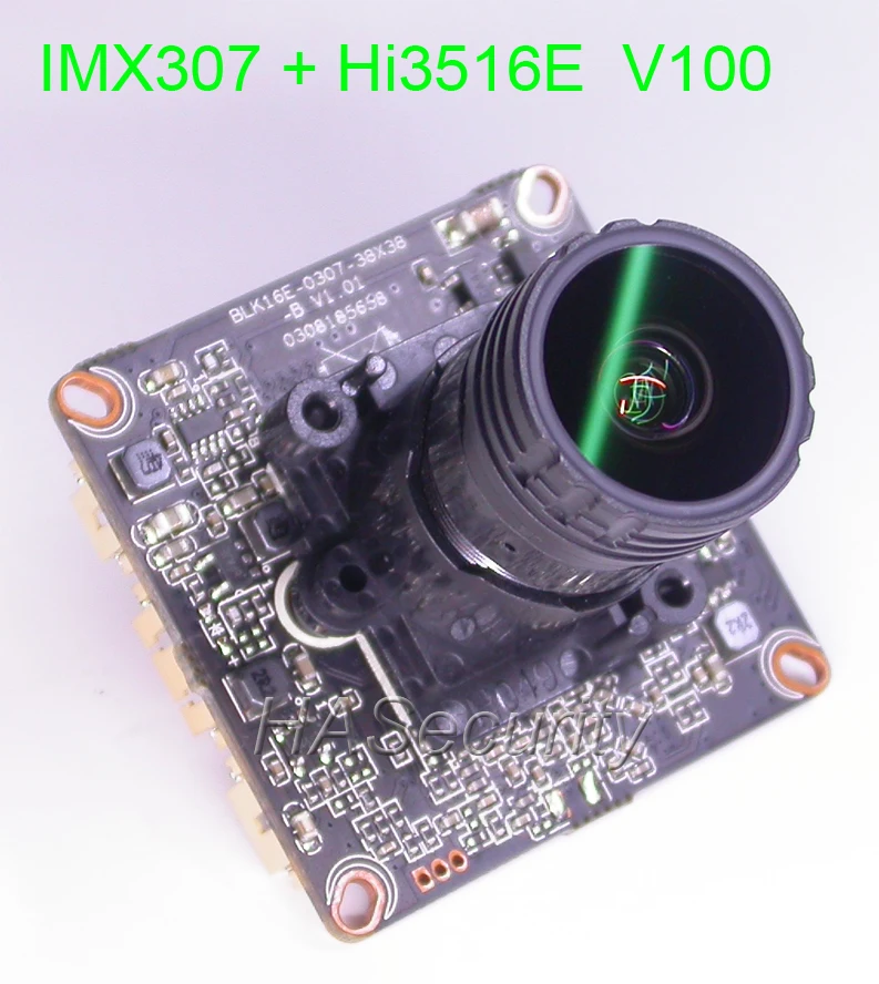 F0.95 LENs color IPC (1080P) 1/2.8&quot SONY STARVIS IMX307 CMOS Hi3516E V100 CCTV IP camera PCB board module +LAN cable | Безопасность