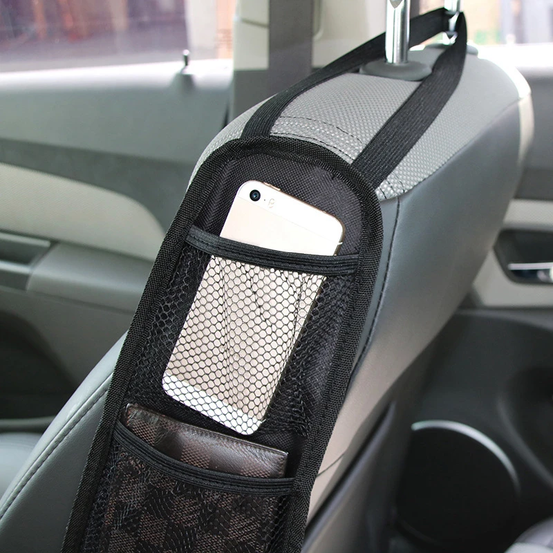 Car Seat Organizer Auto Seat Side Storage Hanging Bag Multi-Pocket Drink Holder Mesh Pocket Car Styling Organizer Phone Holder car storage bag car seat back storage bag car seat back organizer car seat gap organizer car seat cup holder