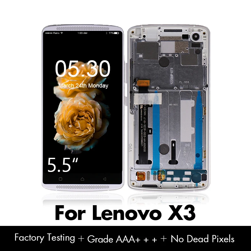 Для Lenovo Vibe X3 сенсорный ЖК экран для Lemon X дисплей дигитайзер X3C50 X3C70 X3A40 с заменой