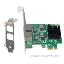 Сетевая карта PCI Express PCI-E 2 порта 1000 Мбит/с Gigabit Ethernet 10/100/1000 м RJ-45 сетевой адаптер конвертер сетевой контроллер