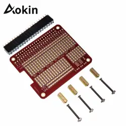Aokin DIY Прототип защита для головного убора Плата расширения для Raspberry плата GPIO с винтами для Raspberry Pi 3/2 Модель B + плюс