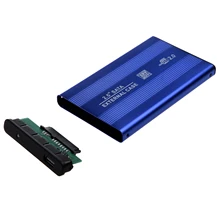 USB 2,0 Внешний 2," IDE HDD корпус чехол синий для ноутбука