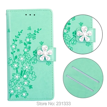 

Diamond Flower Wallet Leather Case For Samsung Galaxy A6 PLUS J4 J6 Huawei MATE 20 LITE NOVA 3 3I Stand ID Card Skin Cover 50PCS