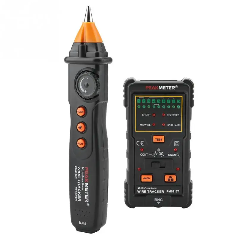 PEAKMETER PM6816 Многофункциональный сетевой кабель проводной RJ45 RJ11 хорошего