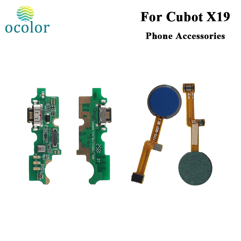 Ocolor для Cubot X19 USB плата USB вилка плата контроллера заряда для Cubot X19 сканер отпечатков пальцев сенсор гибкий кабель ремонт