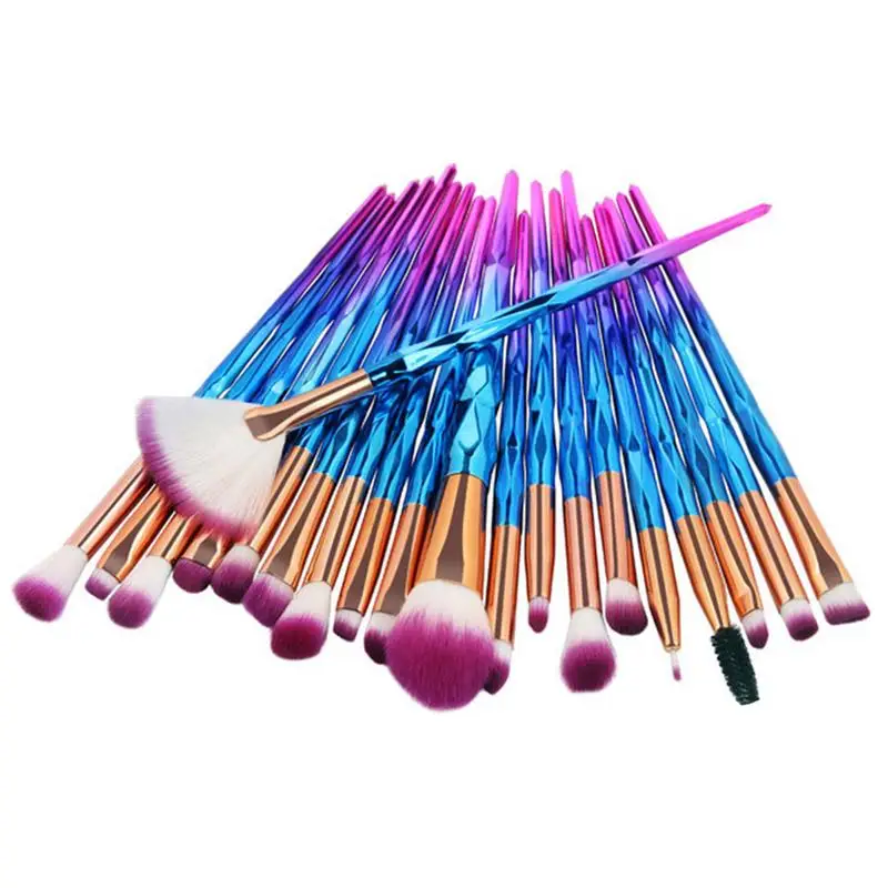 

20pcs/set Makeup Brushes Powder Foundation Eyeshadow Eyebrow Eyeliner Blush Make Up Brush Set Cosmetic Soft Synthetic Hair