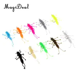 20pcs Artificial Stonefly Nymph Rubber Fishing Lures Insect Baits with Legs
