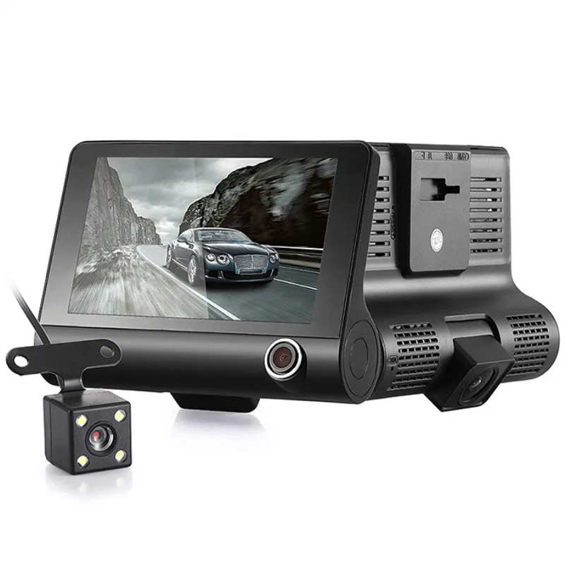 4 дюймовая Автомобильная DVR камера Full HD 1080P видеорегистратор 170 градусов широкий