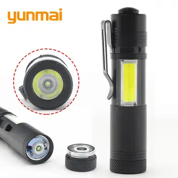 

4 Mode 2000 Lumen Q5 LED Flashlight Flashlight Light COB Mini Pen Light AA Battery Outdoor Camping Hiking