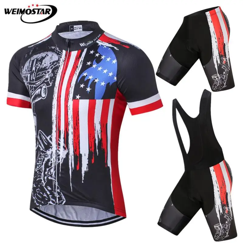 Weimostar летний комплект Джерси для велоспорта Мужская одежда горного велосипеда
