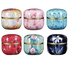 Герметичный чай может мини-Металл Портативный цветок коробка для хранения чая без запаха влагостойкая Защита окружающей среды декоративная коробочка