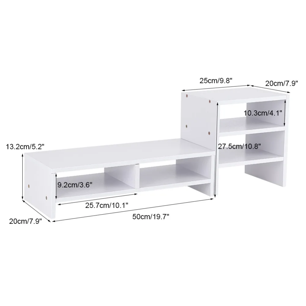 Monitor Riser Monitor Stand Desktop Wooden Storage Organizer 3