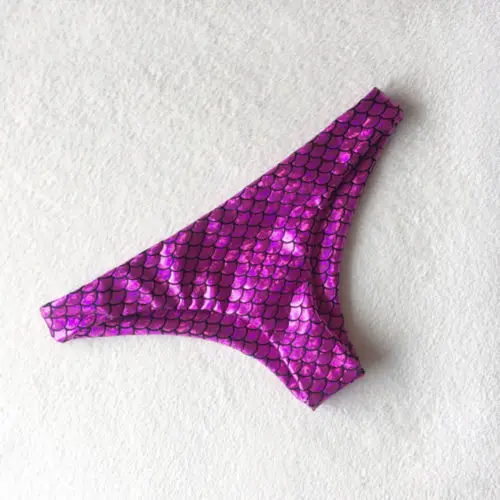 new sexy Women Bikini Mermaid Cheeky Bottom low waist swimming trunks Swimwears Swimsuits Panties Briefs