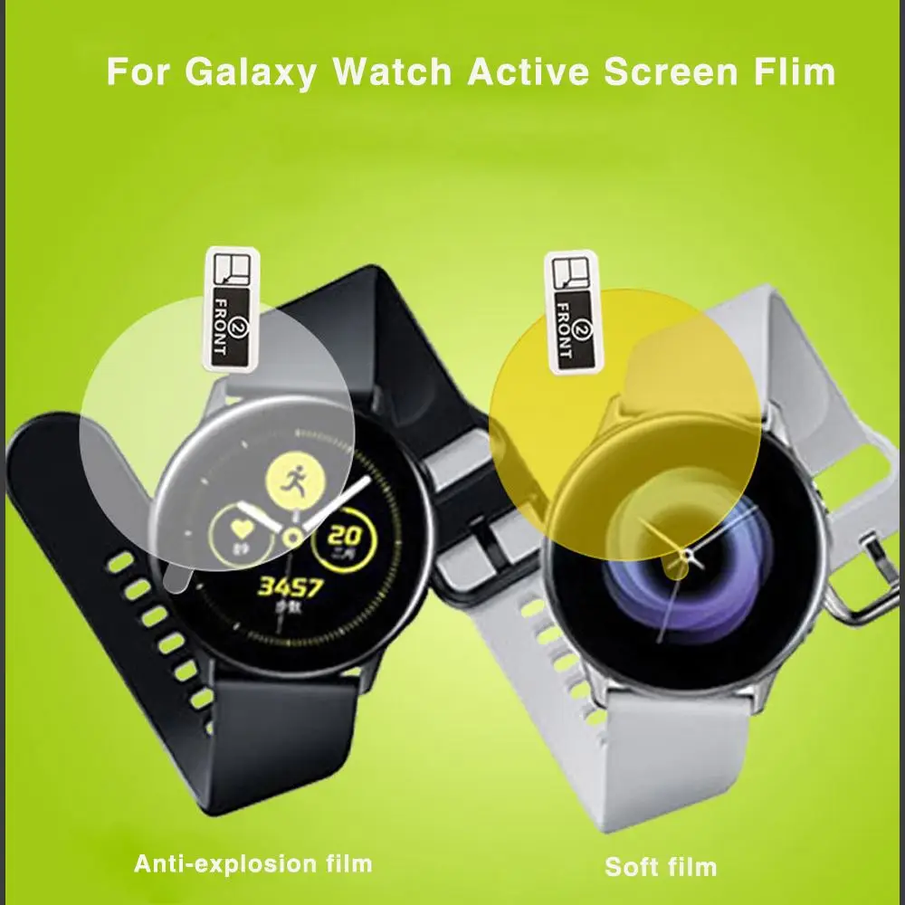 

For Galaxy Watch Active Smart Watch Screen Cover Protective Film Anti-Explosion Anti-Scratch Thin Film Smartwatch Accessories