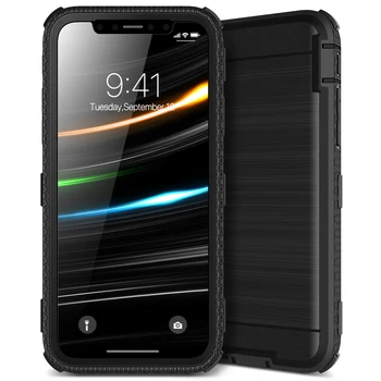 

Luxury Case For Iphone XR Cover Hard Plain 360 Full protective Shockproof 3 in 1 Armor Cover For Iphone Xs Max X Case Funda