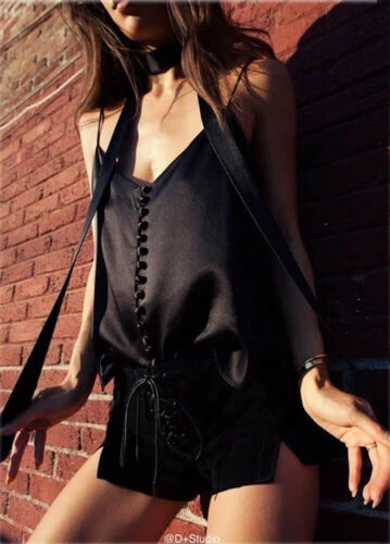 

Hirigin Women's Ladies Loose V Neck Chiffon Sleeveless Single Button Vest Casual Camis Tops
