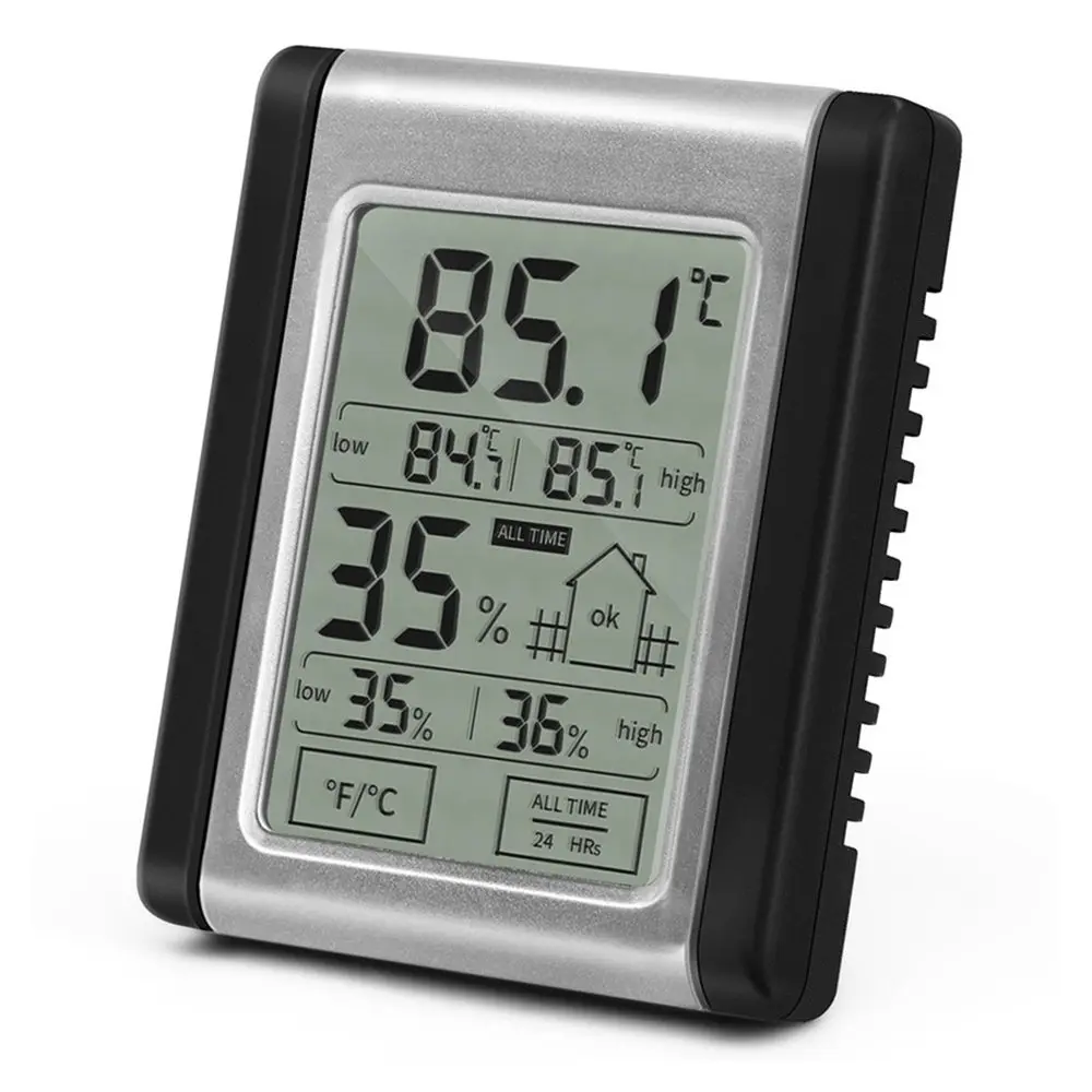 

Digital Thermometer Hygrometer Clock with Magnet Indoor Temperature Monitor Humidity Meter Detector for Baby Room