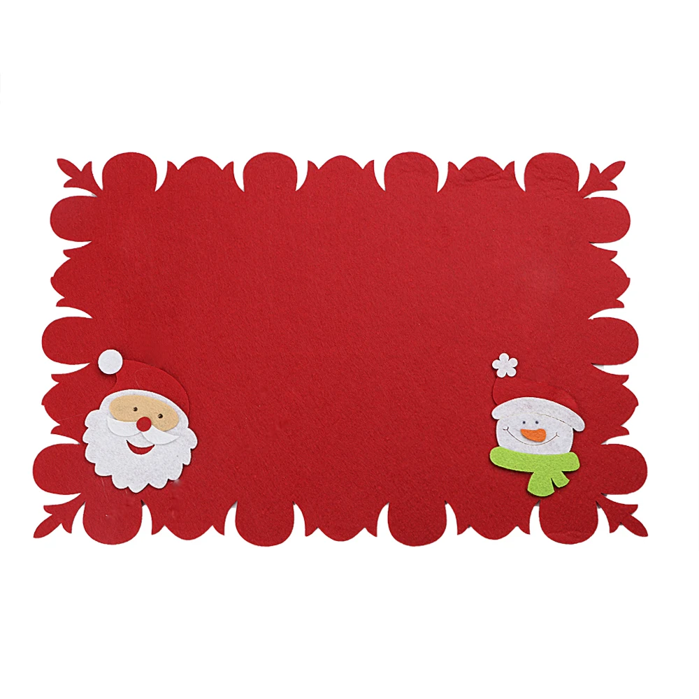 أدوات المائدة سادة العزل الحراري طاولة طعام حصيرة عدم الانزلاق القماش المطبخ عاء حصيرة عيد الميلاد ديكور المنزل