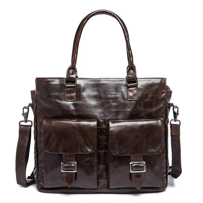 

Men Crossbody Shoulder Handbags Men's Messenger 004 Genuine Leather Men Bags Male Briefcase Man Business Laptop Bag