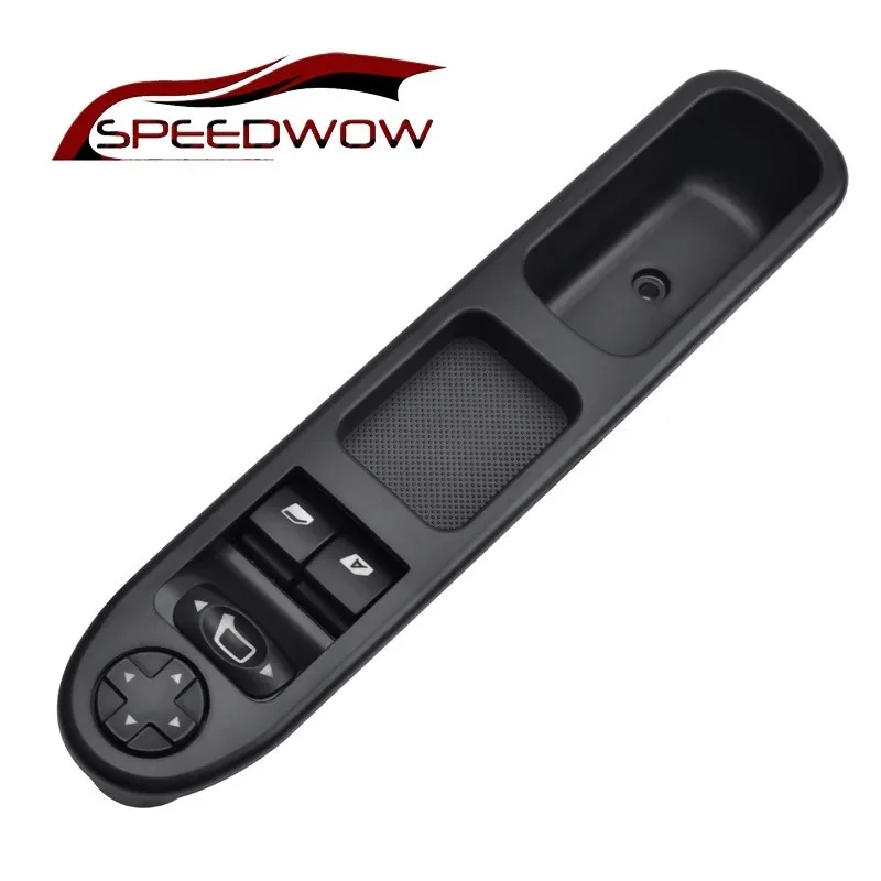 

SPEEDWOW Electric Master Window Switch Front Left Right Hand Driver Power Control For Peugeot 207 2007-2014 Citroen C3 Black
