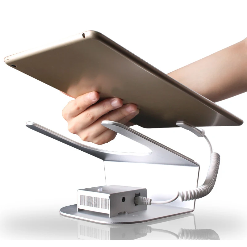 

Tablet Security Display Stand Holder Alarm Mount Rack Devices Anti Theft For Ipad Retail Shop With Charging And Alarm Funtion