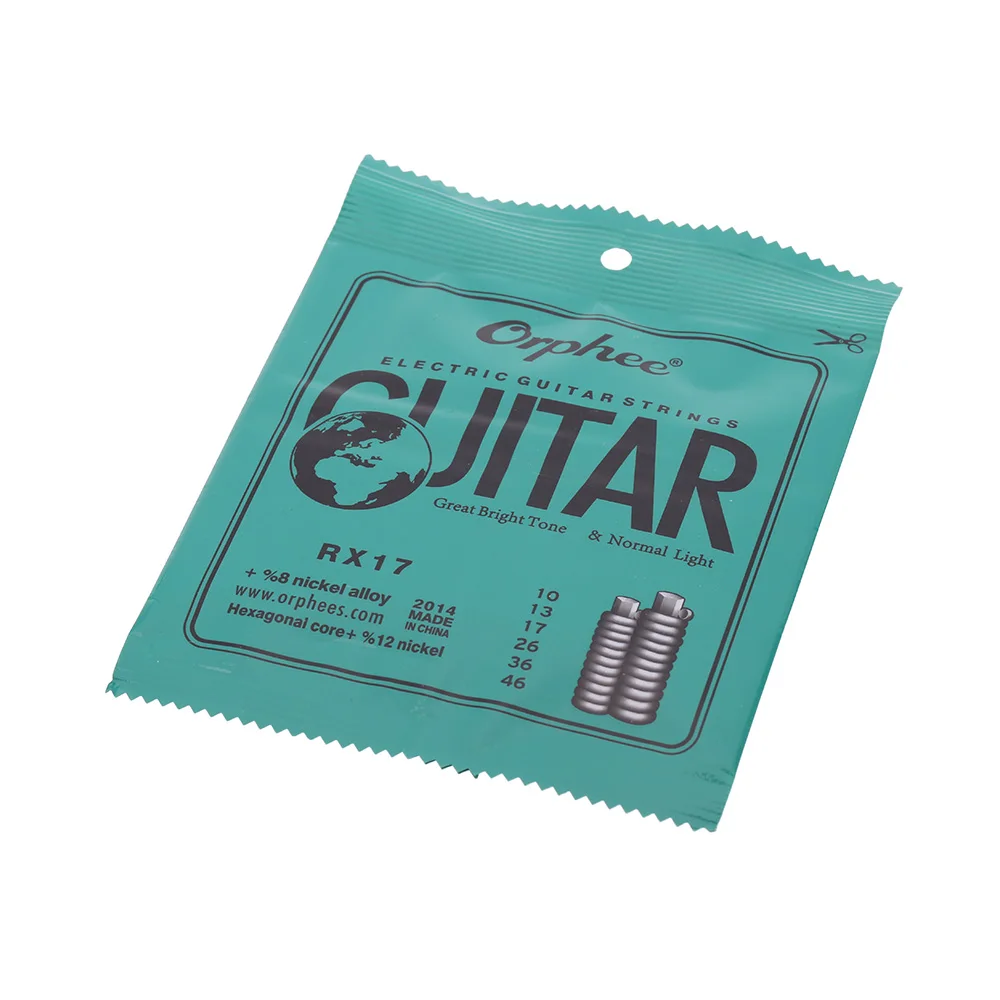 

Orphee RX17 Electric Guitar Strings (.010-.046) 8% Nickel Alloy Guitar Parts & Accessories