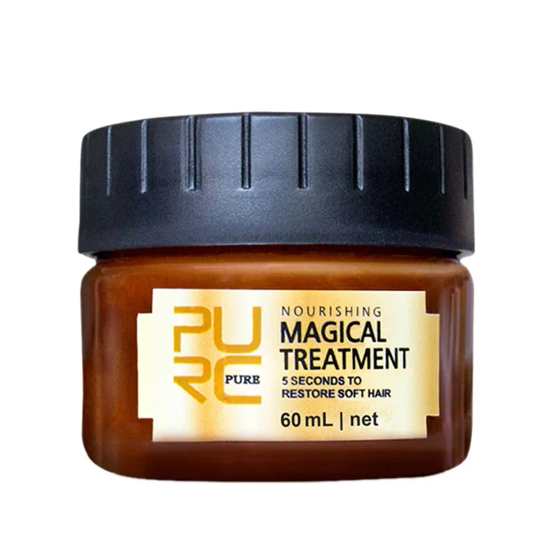 

HTHL-PURC 60ml Magical Keratin Hair Treatment Mask 5 Seconds Repairs Damage Hair Root Hair Tonic Keratin Hair & Scalp Treatmen