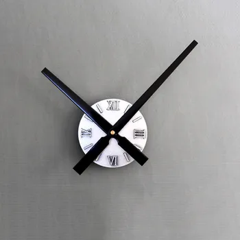 

New 3D Wall Clock Metal 30cm DIY Wall Clock Modern Design For Home Quartz Decoration Wall Watch For Room Mute Saati Dropshipping