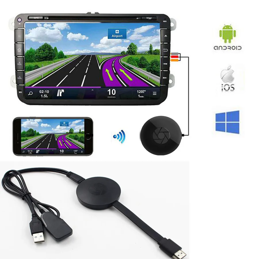 Адаптер для ТВ приемника с поддержкой Wi Fi и HDMI экран зеркального отображения от