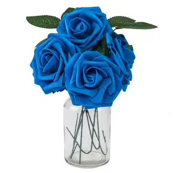 

25pcs PE Foam Rose Flower Dark Blue US Warehouse Directly Shipping 7-10 Days Delivery