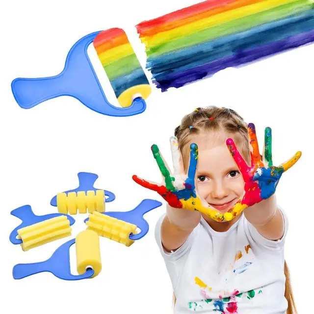 Sponge Brushes Kids Painting Toy Art Drawing Roller School DIY Art