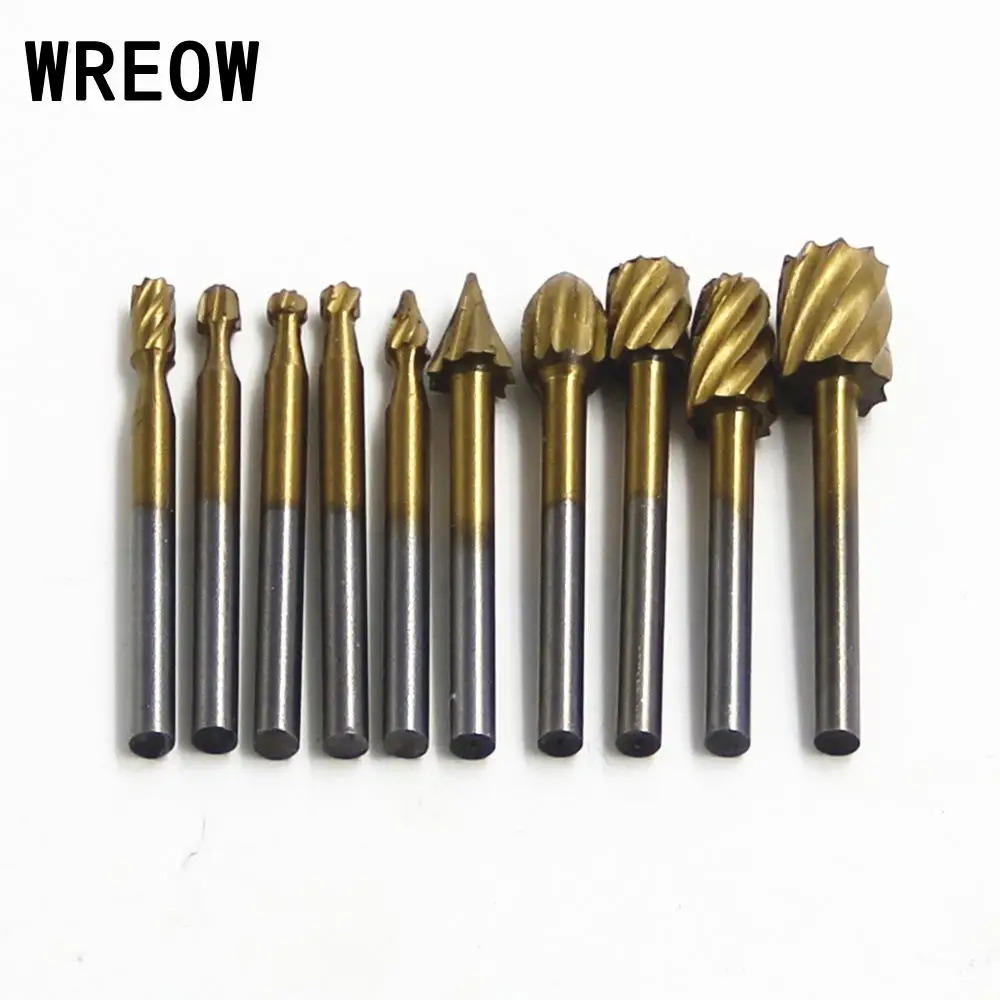 

Wooden rotating cymbal HSS Titanium Routing Rotary Milling File Cutter Woodwork plastic Carve Tool carved inverted openwork Tool